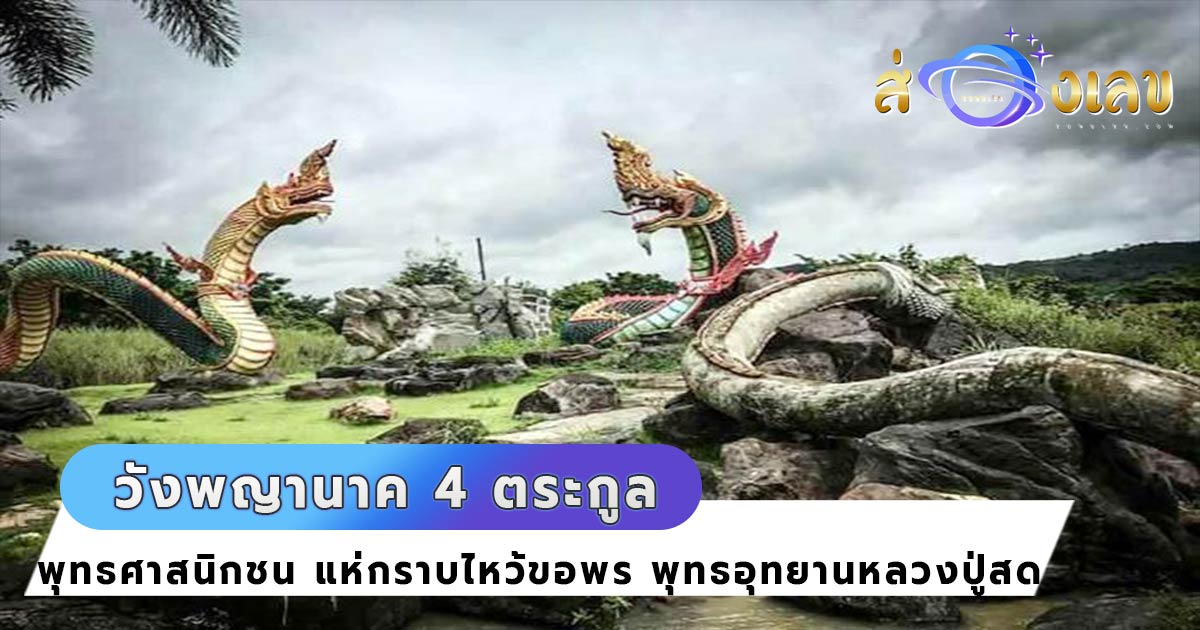 หวยเลขเด็ด วังพญานาค 4 ตระกูล พุทธอุทยานหลวงปู่สด