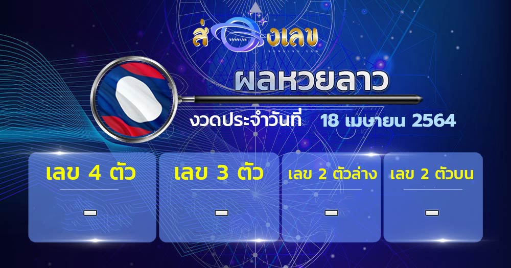 ผลหวยลาว 15/4/64