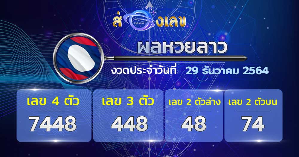 ตรวจหวยลาว29/12/64