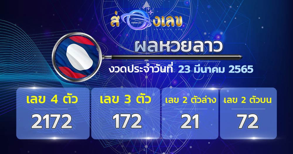 ตรวจหวยลาว 23/3/65