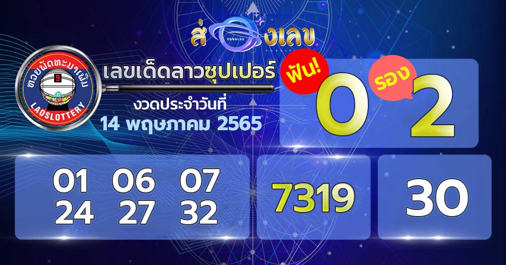 เลขเด็ดหวยลาวซุปเปอร์ 14/5/65