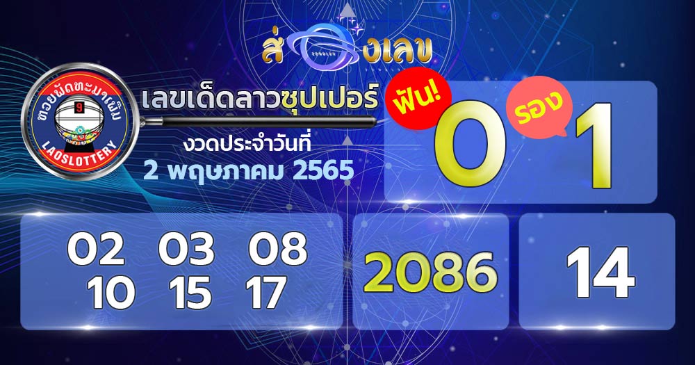 เลขเด็ดหวยลาวซุปเปอร์ 2/5/65