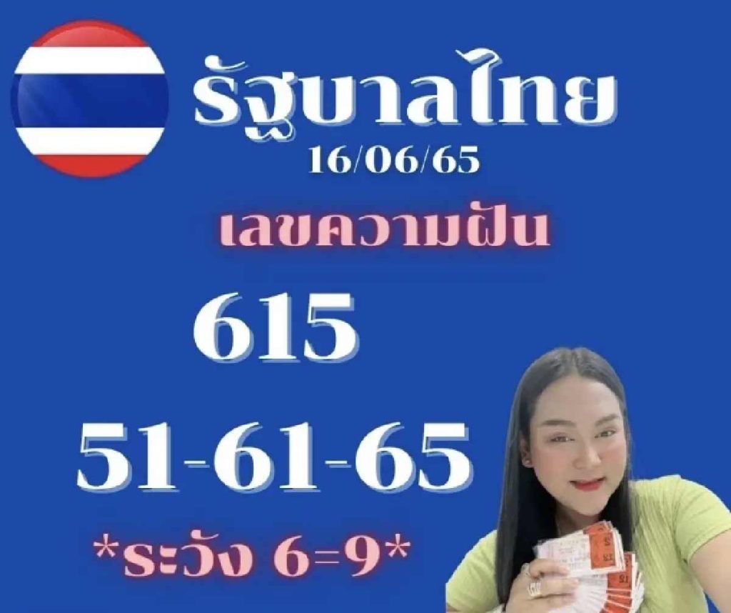 เลขดัง หวยรัฐบาล 16/6/65