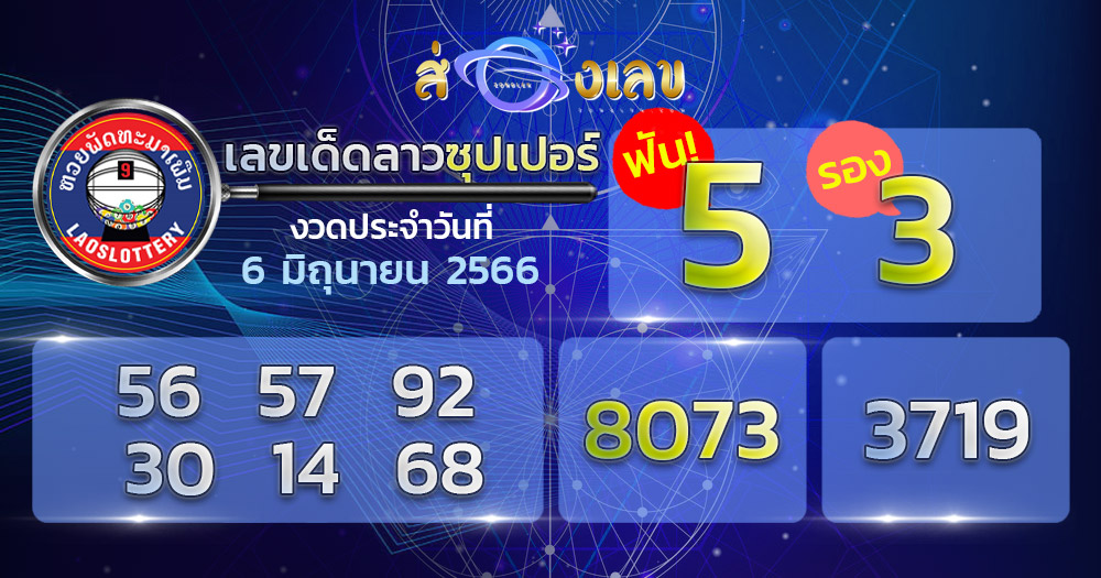 เลขเด็ด หวยลาวซุปเปอร์ 6/6/66