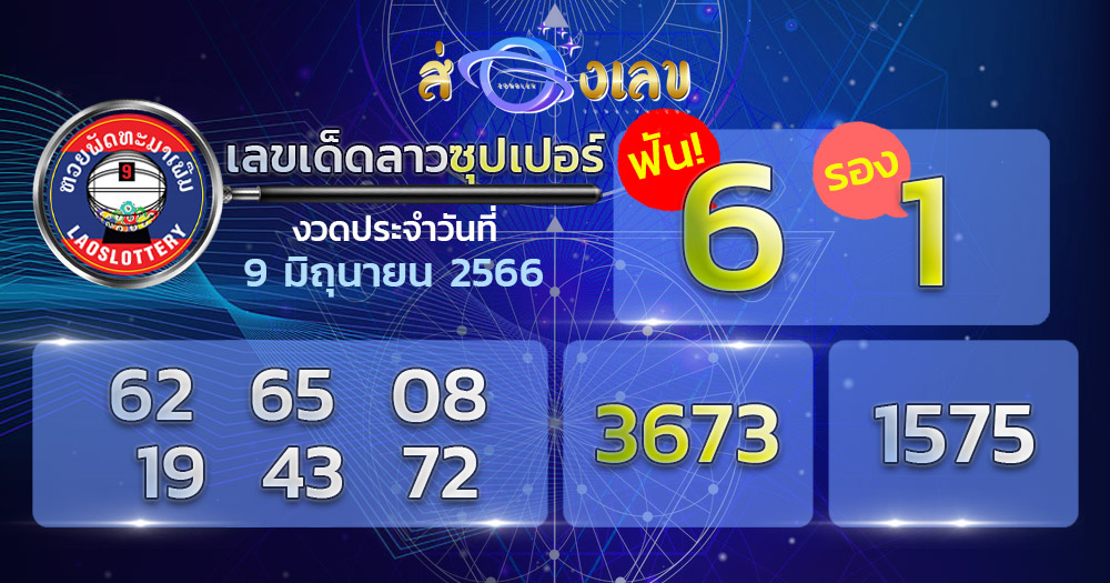 เลขเด็ด หวยลาวซุปเปอร์ 9/6/66